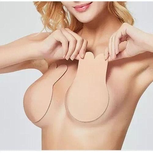 Women Push Up Bras Self Adhesive Silicone Strapless Invisible Bra Reusable Sticky Breast Lift Tape Round Nipple Cover Bra Pads