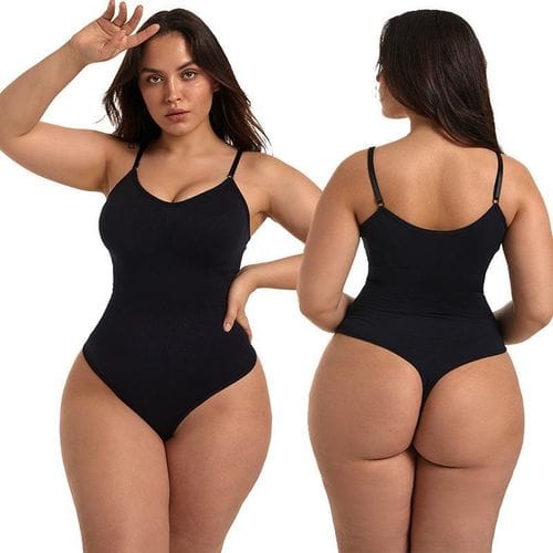 Seamless Shapewear Bodysuit Women's Tummy Control Body Shapers BLACK