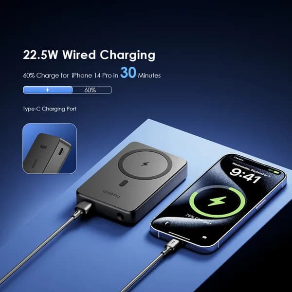 MagPower 15 10000mAh Wireless and Wired Power Bank 2