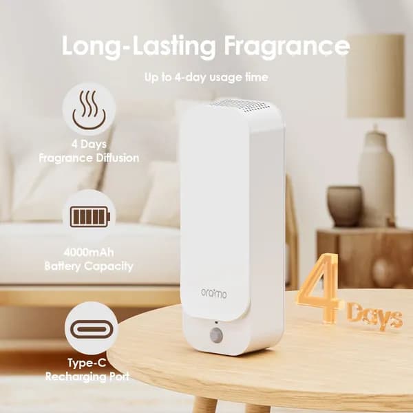 AromaGlow Waterless Wall-mounted Aromatherapy Diffuser 4
