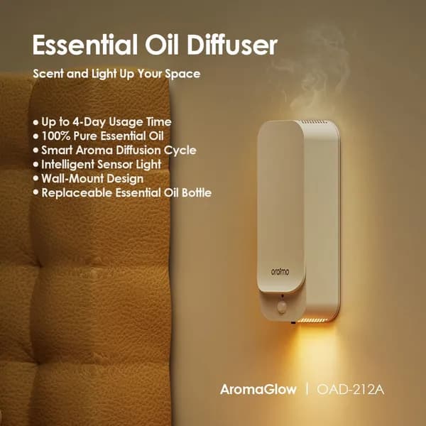 AromaGlow Waterless Wall-mounted Aromatherapy Diffuser 5