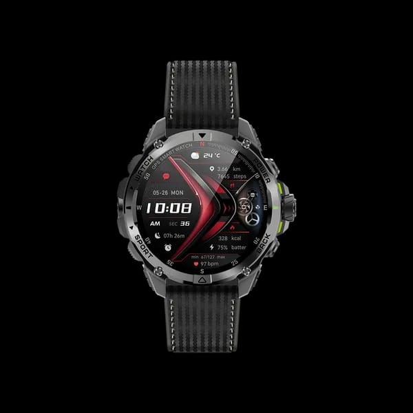 Watch GT 1.43" AMOLED 3ATM GPS Smart Watch with 2 Replaceable Straps