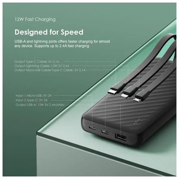 Slice Link 10000mAh 12W Power Bank 4