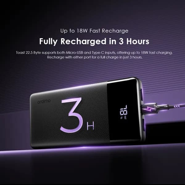 Oraimo Toast 22.5 Byte 10000mAh 22.5W Power Bank 5