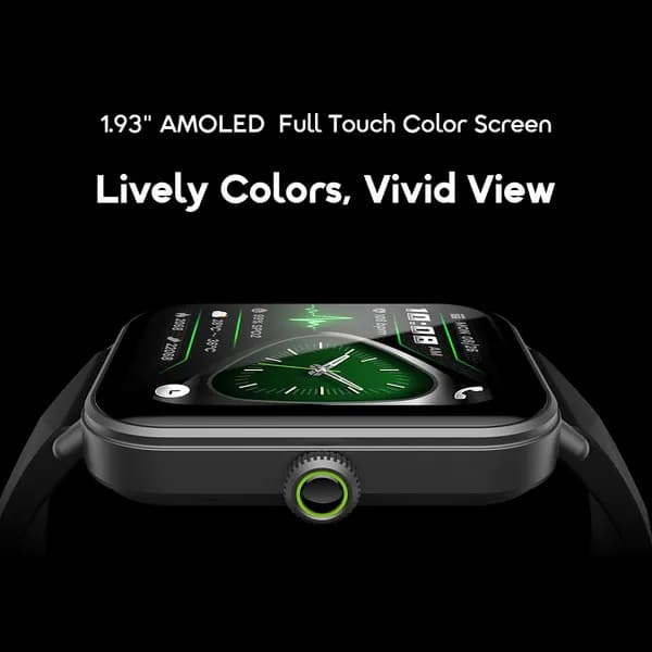 Watch Nova 2 Lite 1.93'' AMOLED Full Touch Color Screen Smart Watch 4