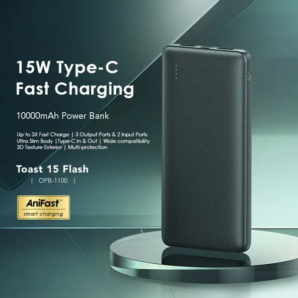 Oraimo Toast 15 Flash 10000mAh Fast Charging Power Bank 2