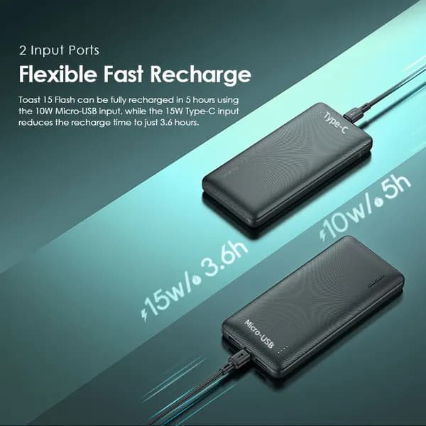 Oraimo Toast 15 Flash 10000mAh Fast Charging Power Bank 5
