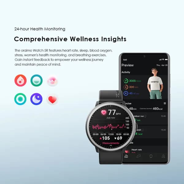 Watch 5R 1.43'' Amoled IP68 Smart Watch 5