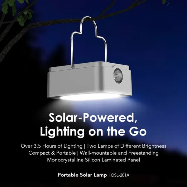 oraimo SmartLamp Solar 2Pcs 450mAh Smart Lamp Solar 2