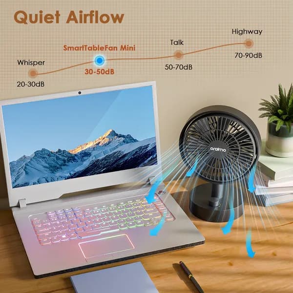 Oraimo SmartTableFan 5W Table Fan 4
