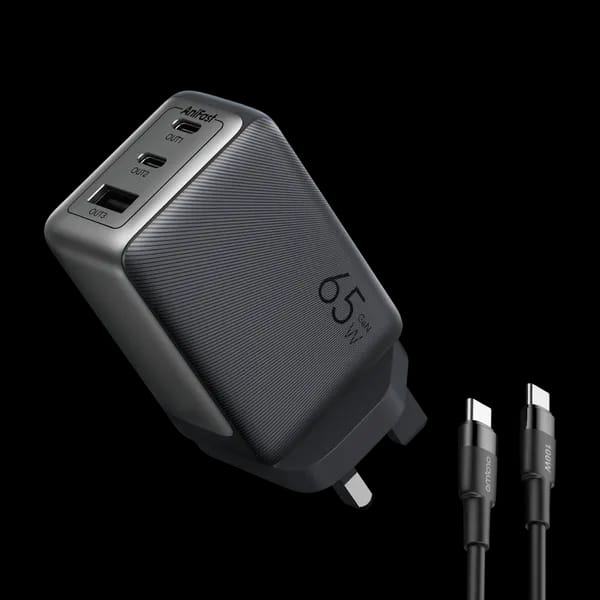 HyperGaN 65 65W GaN Wall Charger Kit with 100W CC Cable