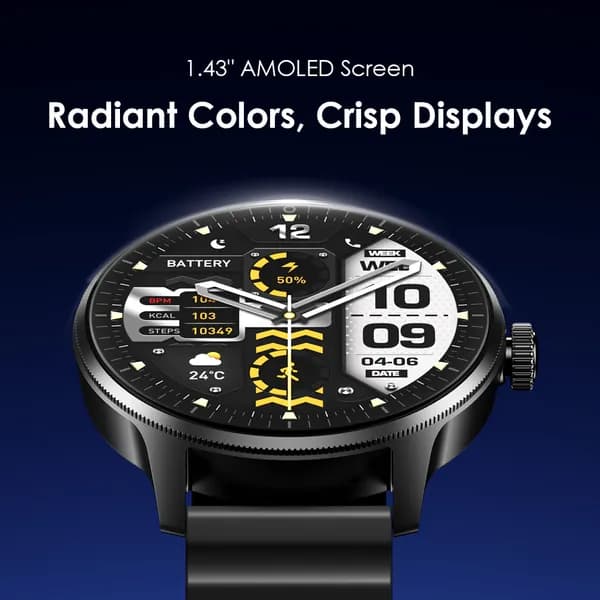 Watch 5R Pro 1.43" AMOLED 2.5D Floating Interface IP68 Smart Watch 3