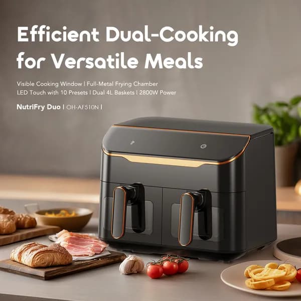 NutriFry Duo 8L 2800W AirFryer 2