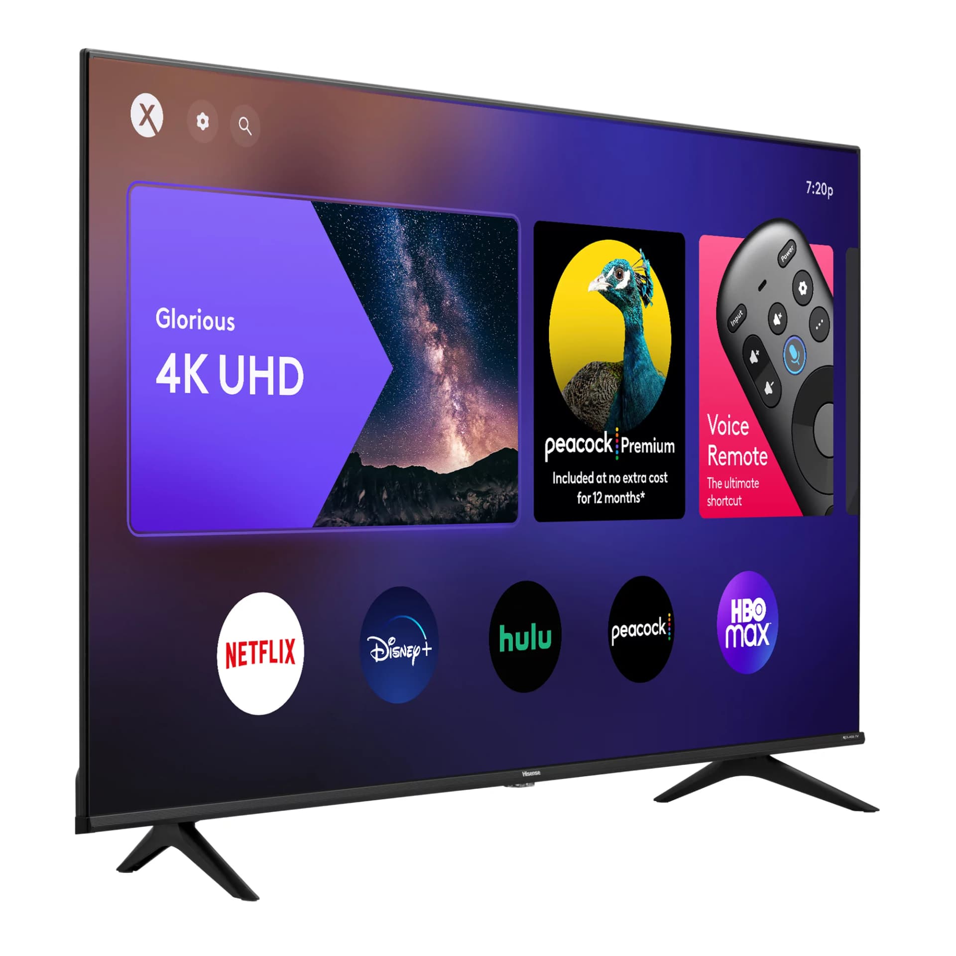 Hisense 50-inch 4K UHD Smart TV, 50A6Q; Built-in Wi-Fi, HDR, Dolby Atmos, VIDAA, Bluetooth 1
