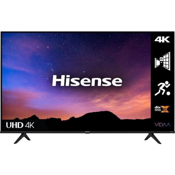 Hisense 43-inch Class A6 Series 4K UHD Smart TV, (43A6QS), Built-in Wi-Fi, HDR, Dolby Atmos 1