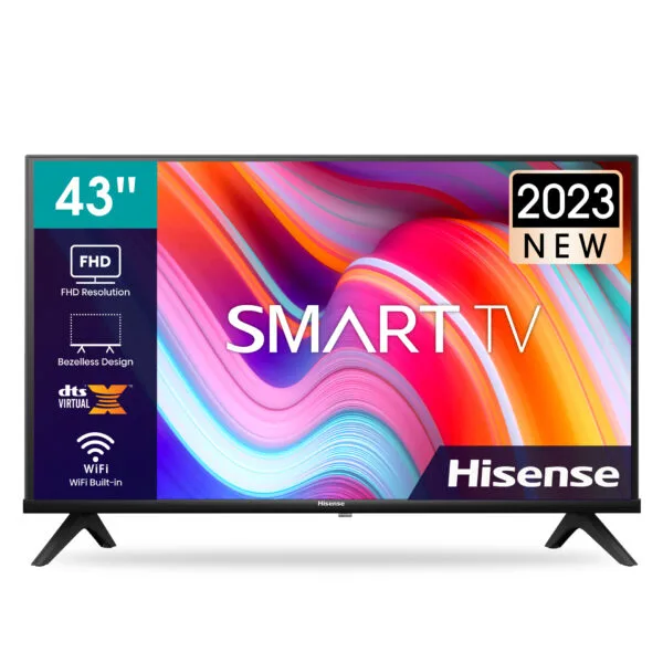 Hisense 43-inch Class A4 Series Full HD Smart TV, 43A4KS/43A4QS; Built-in Wi-Fi, HDR, Dolby Atmos 1