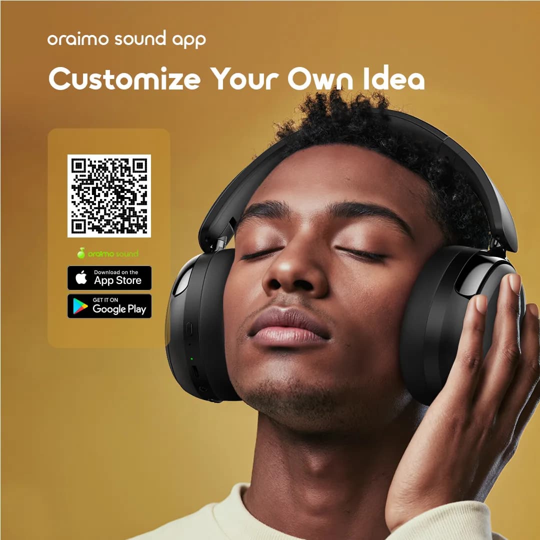 Oraimo BoomPop N Wireless Hybrid Noise Cancelling Over-Ear Headphones 2