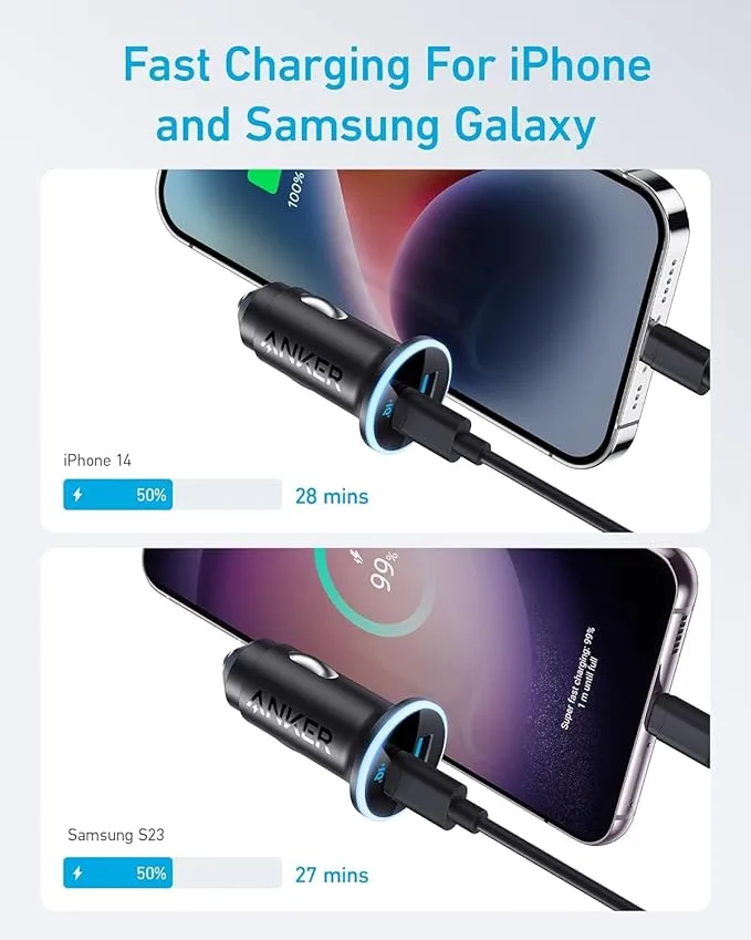 Anker 323 USB-C Car Charger Adapter 2