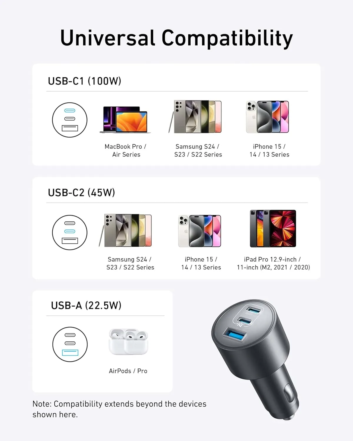 Anker iPhone 17 USB-C Car Charger 2
