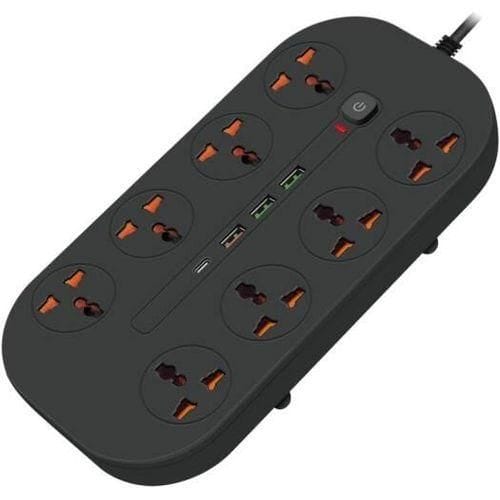Porodo Multi-socket extension cord with USB ports.