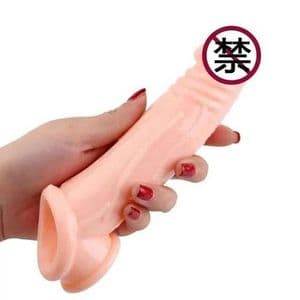 Restricted Return Health Silicone Soft Penis Sleeve Extender Reusable Condom Sleeve For Men 1