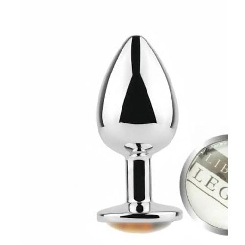 Other Premium Stainless Steel Jeweled sex toy – Silver & jewel