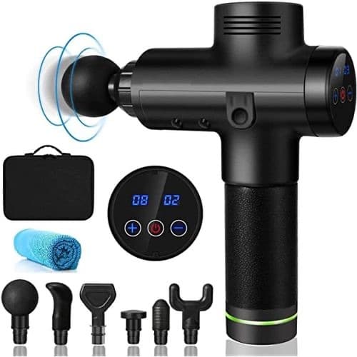 Massage Gun Percussion Device Massager -Black, Multiple Designs 1
