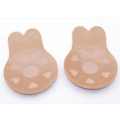 Women Push Up Bras Self Adhesive Silicone Strapless Invisible Bra Reusable Sticky Breast Lift Tape Round Nipple Cover Bra Pads 2