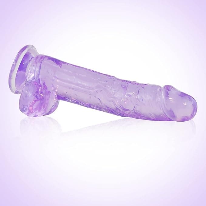 Realistic 8 Inch Dildo with Suction Base (Non-Vibrating) 2