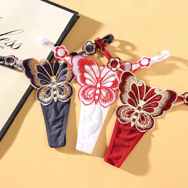Sexy Hot Butterfly Shape Low Waist Women Underwear G-String 4
