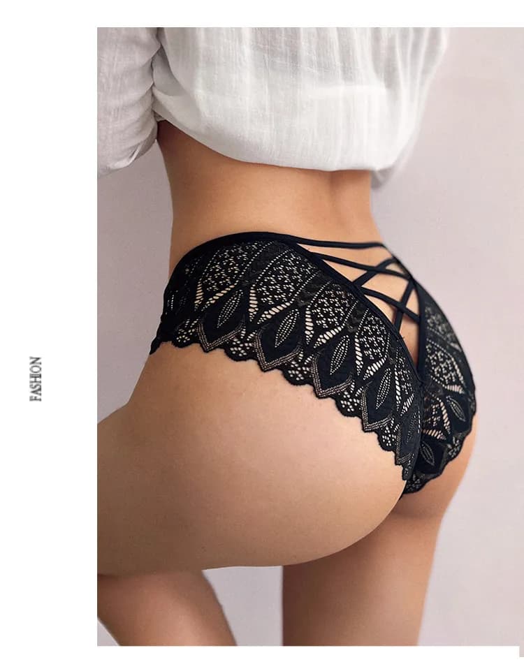 Low-Waist Briefs Hollow Out G String- 2Pcs 5