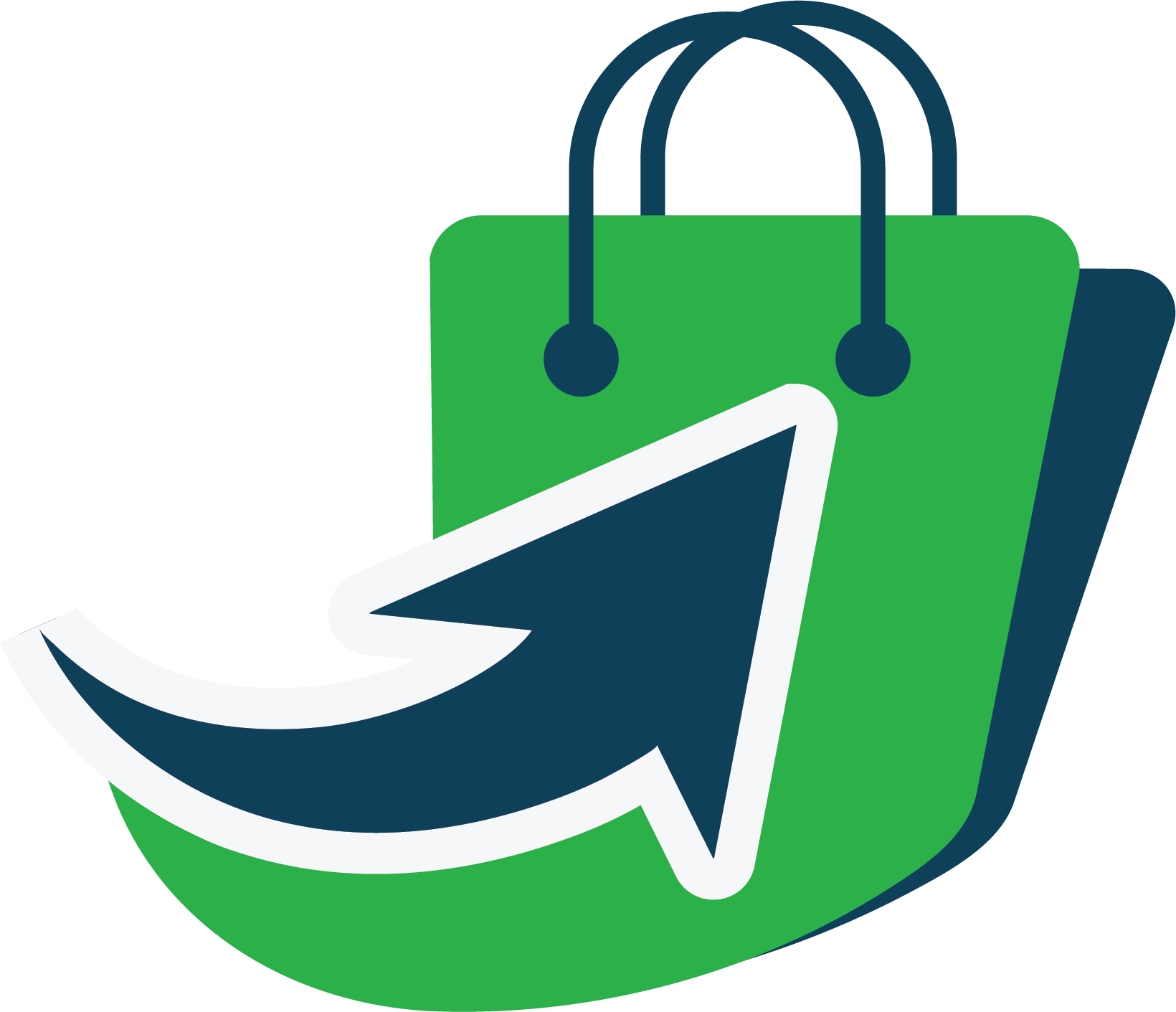 Company Logo - Shopping bag with arrow